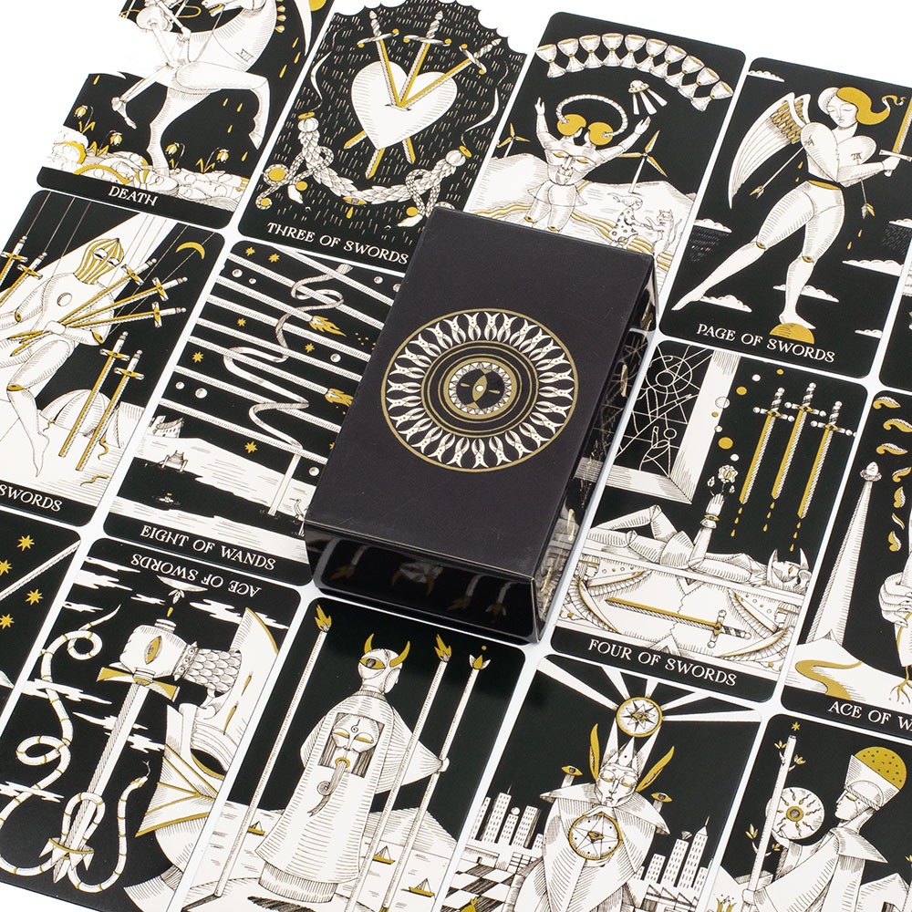 Tarot Deck With Guidebook - ชุดไพ่ทาโรต์ 78 ใบ พร้อมหนังสือคู่มือฉบับละเอียด ภาษาอังกฤษ สำหรับการทำนายดวงชะตาและเกมกระดาน