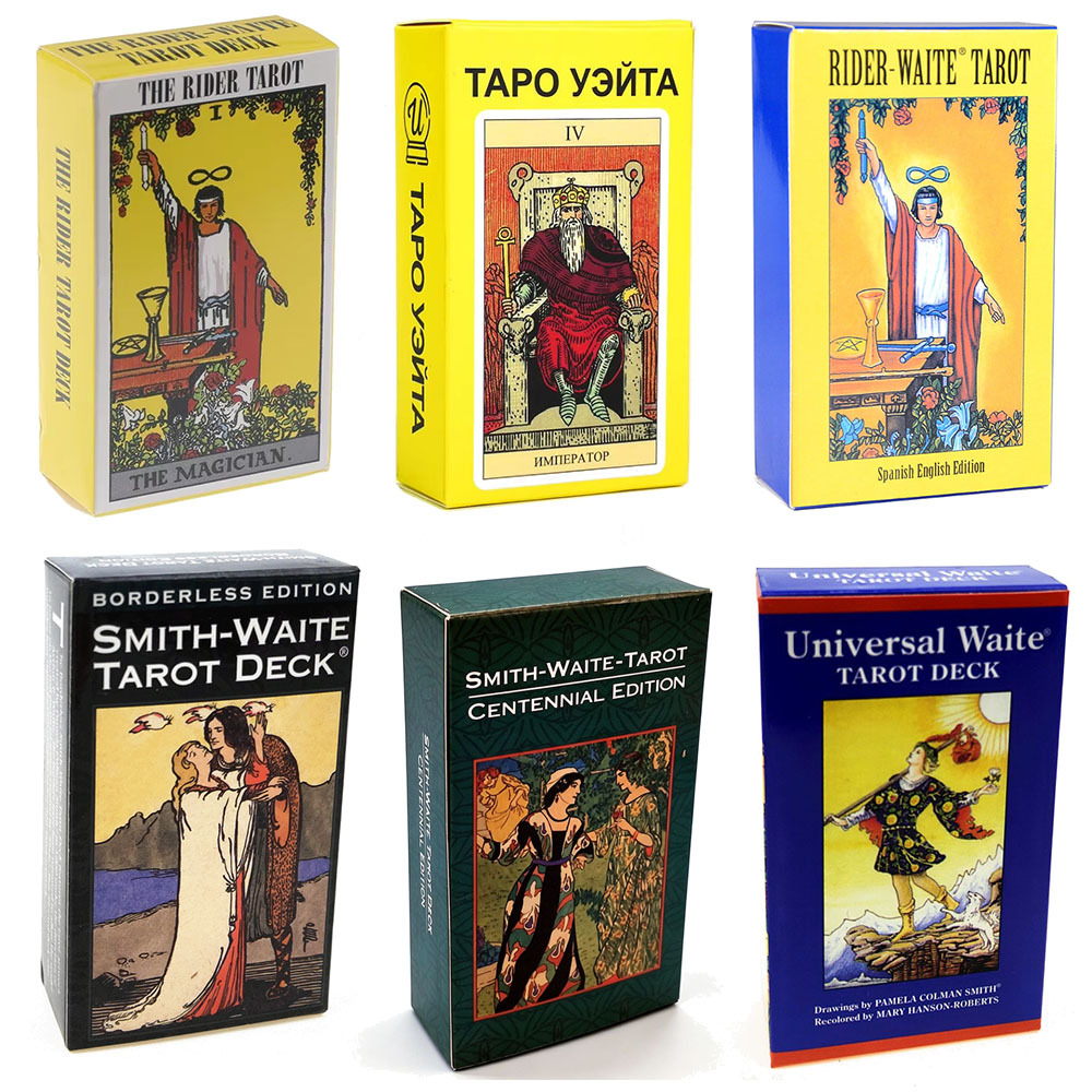 Tarot Deck With Guidebook - ไพ่ทาโรต์ Rider Waite สำหรับการทำนาย ไพ่ทาโรต์สำหรับใช้ส่วนตัว ฉบับภาษาอังกฤษและสเปน