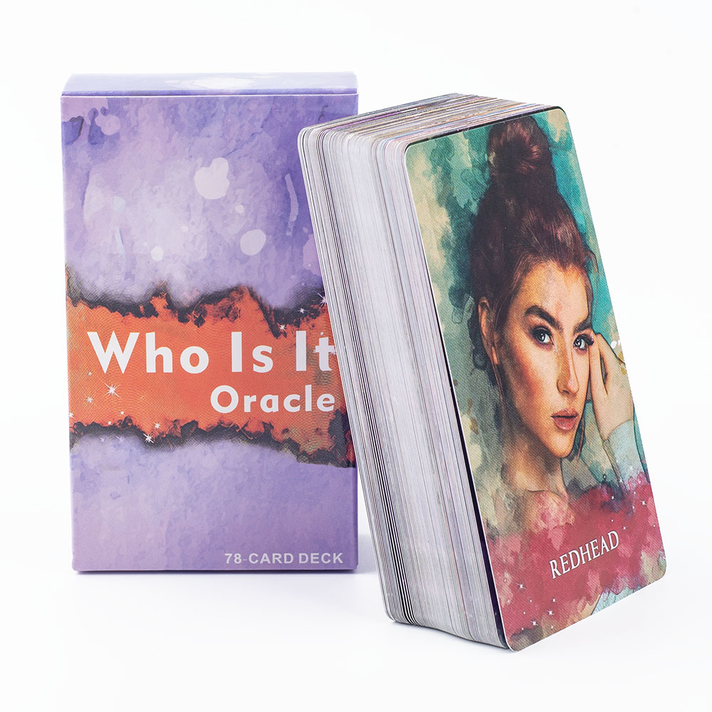 Tarot Deck With Guidebook - เป็นใคร Oracle การ์ด 78 การ์ดประมาณ 10X6