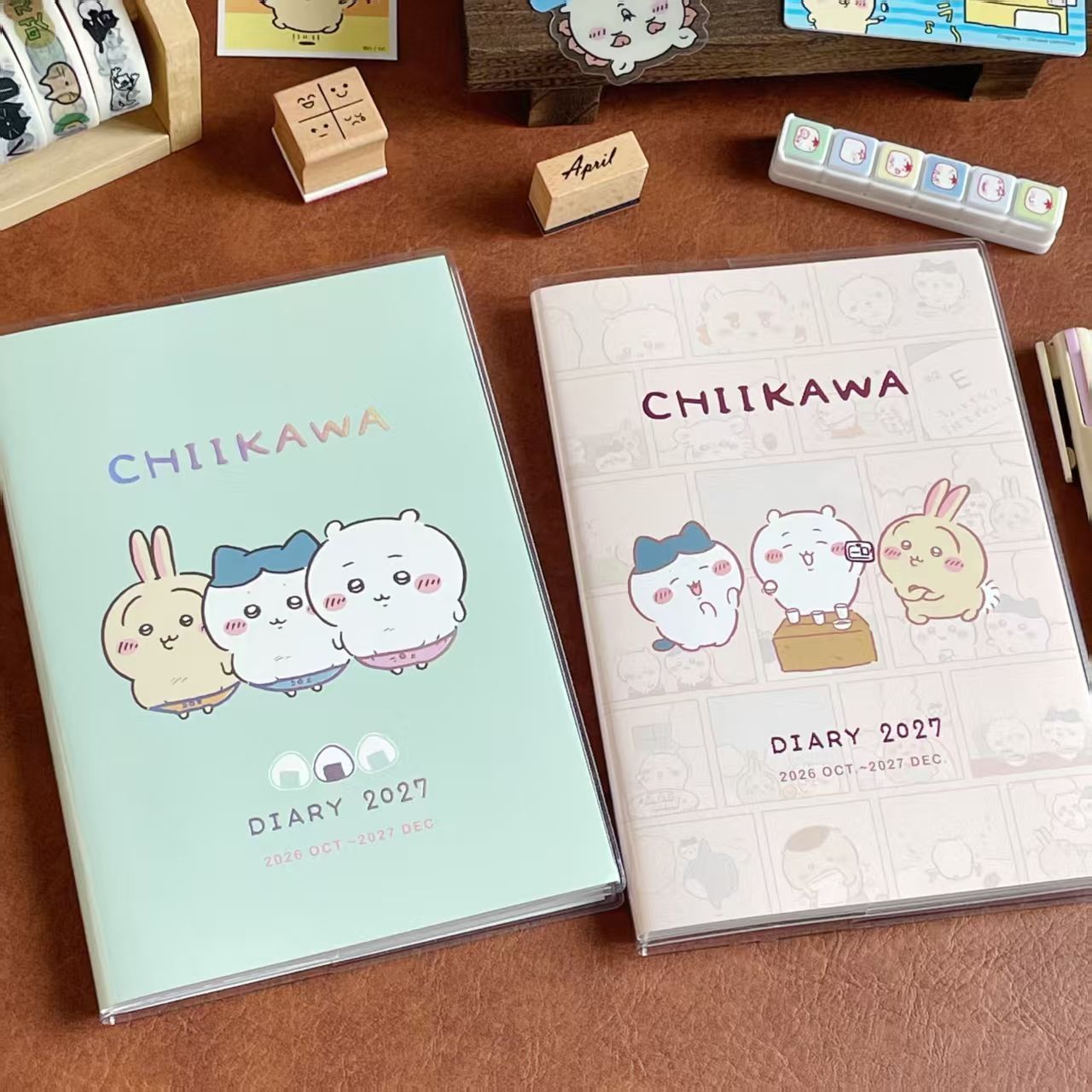 Stationery Books - สมุดแพลนชีคาว่า 2027 ใหม่ หน้าในภาพประกอบการ์ตูน สมุดบันทึกการประชุม ตารางงานสำนักงาน