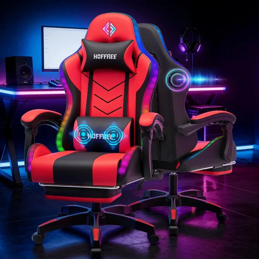 เก้าอี้เกมมิ่ง RGB พร้อมลำโพงแ - Music บทวิจารณ์และราคา