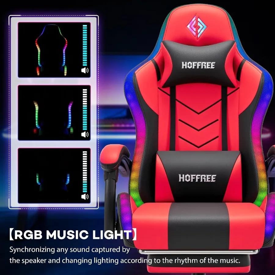 เก้าอี้เกมมิ่ง RGB พร้อมลำโพงแ - Music บทวิจารณ์และราคา