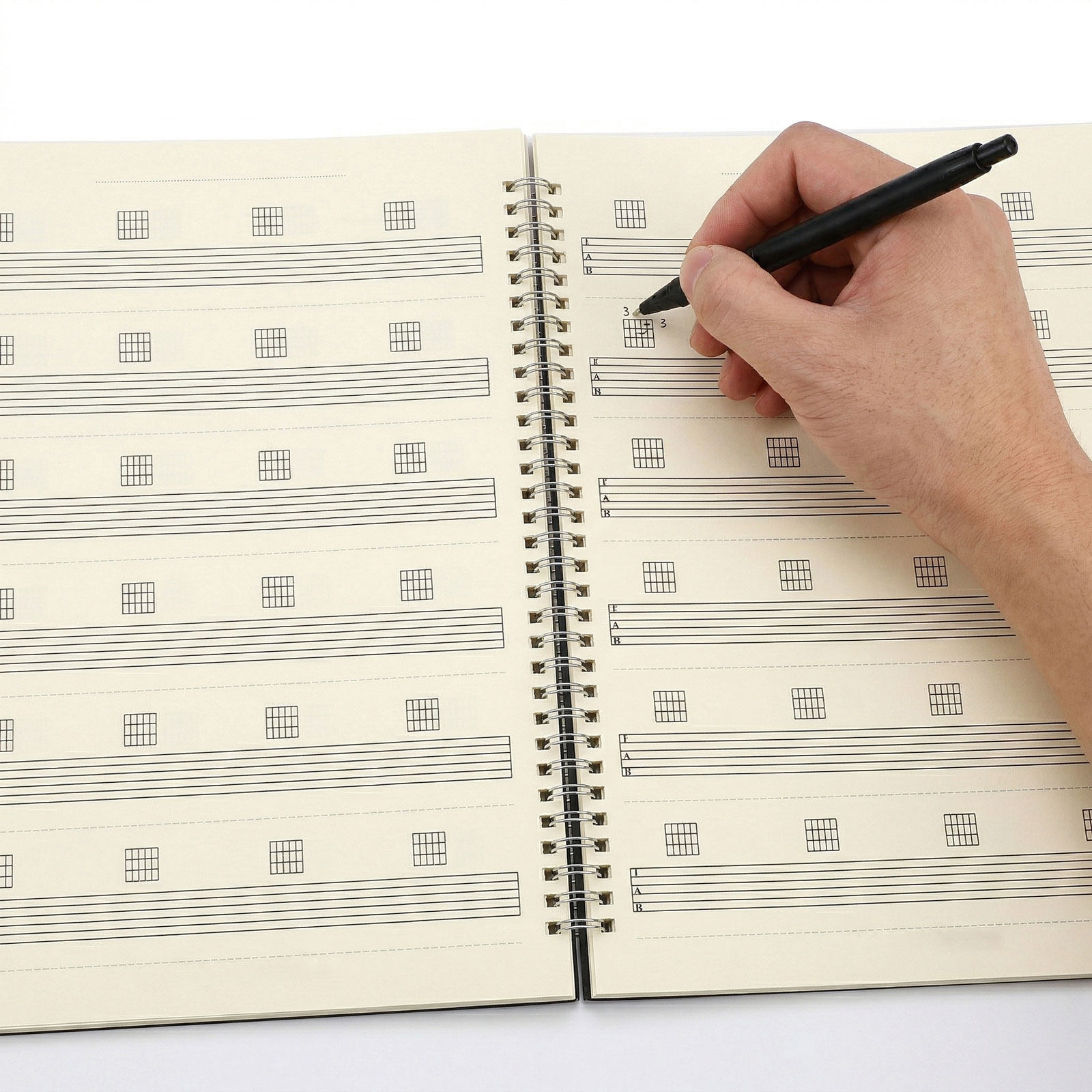 สมุดโน้ตสำหรับจดแท็บกีตาร์ 2 ช - Blank Sheet Music Notebook บทวิจารณ์และราคา